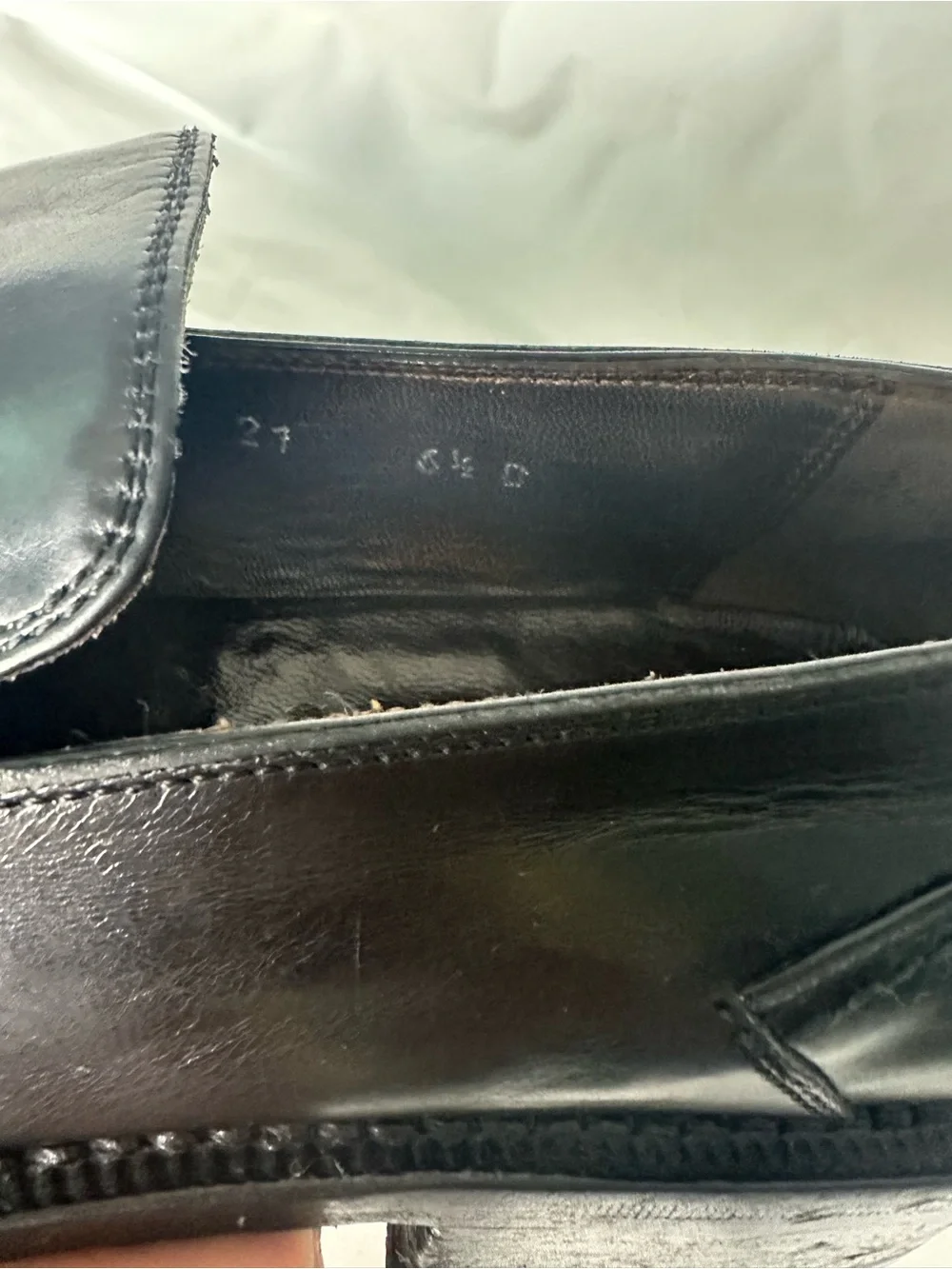 Salvatore Ferragamo Men’s Black Leather Loafers Slip-On Shoes Size 6.5